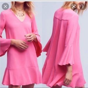 Pink Anthropologie dress